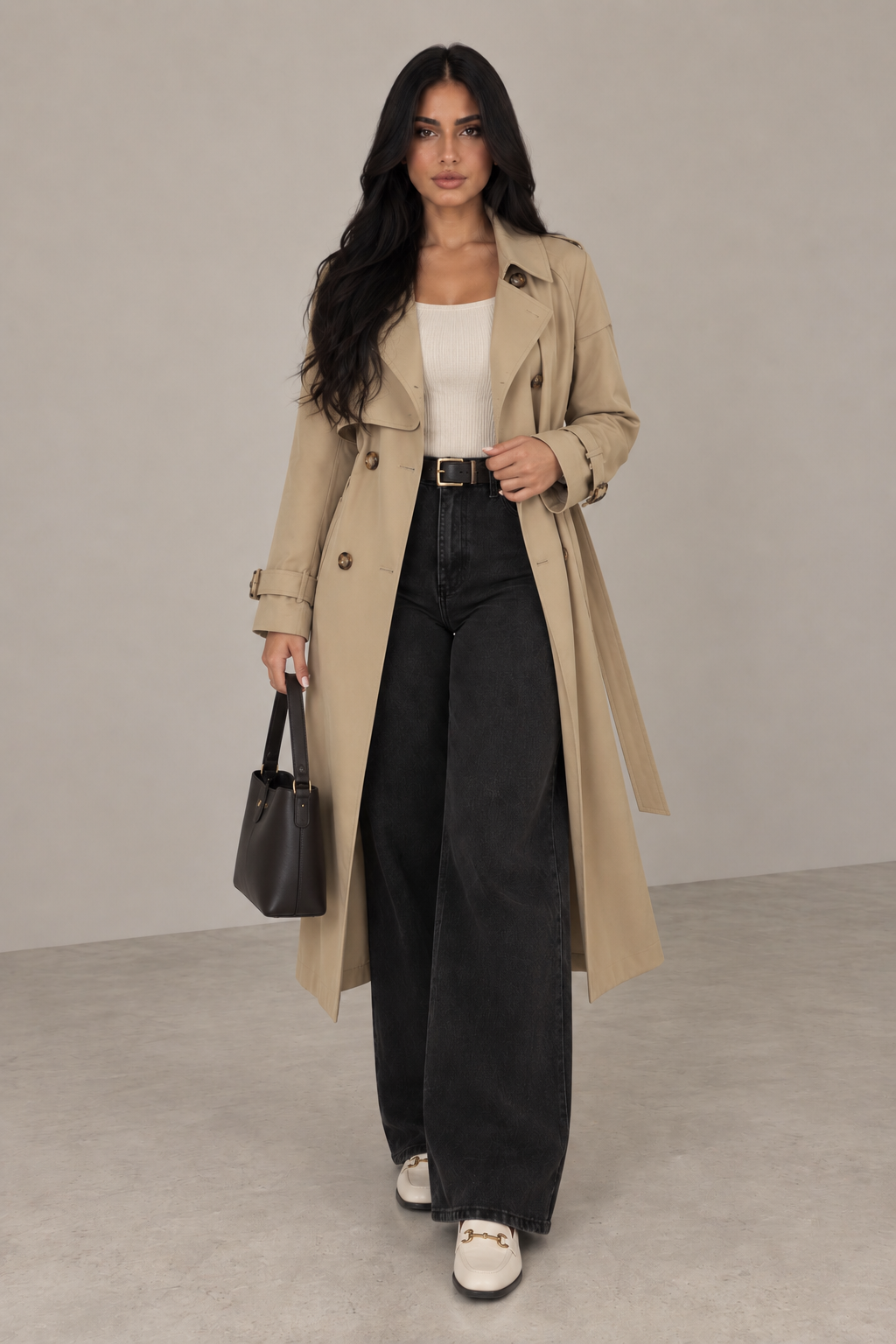 MONTARI STRUCTURED BELTED COAT