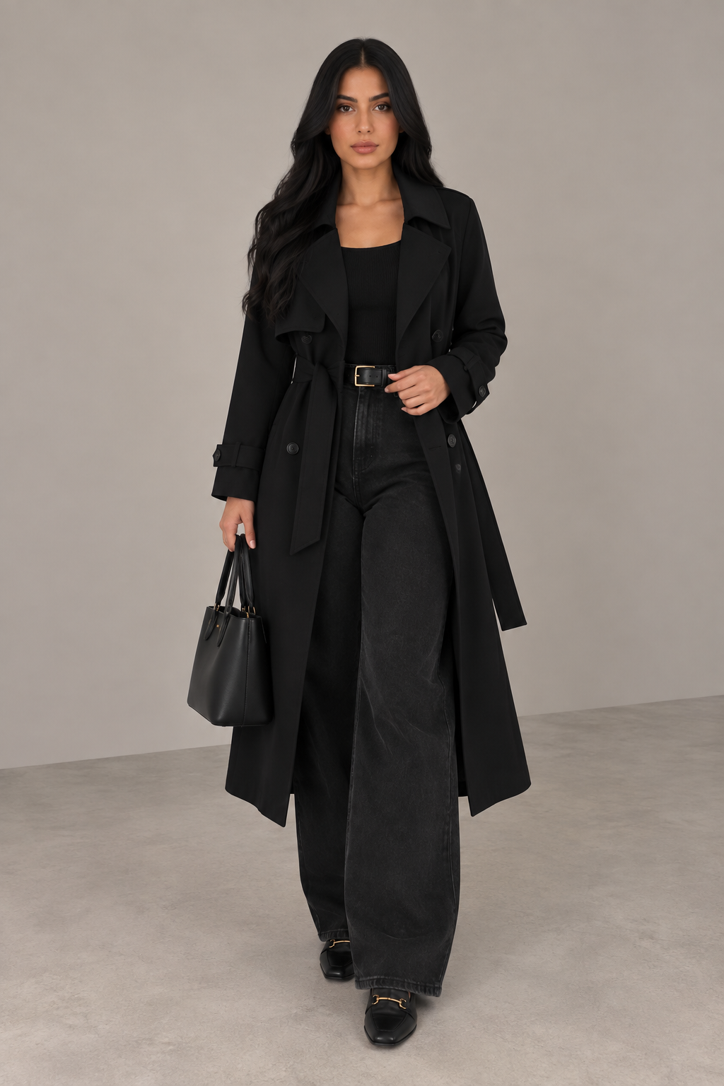 MONTARI STRUCTURED BELTED COAT