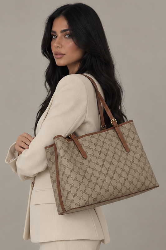 MONTARI SIGNATURE MONOGRAM TOTE