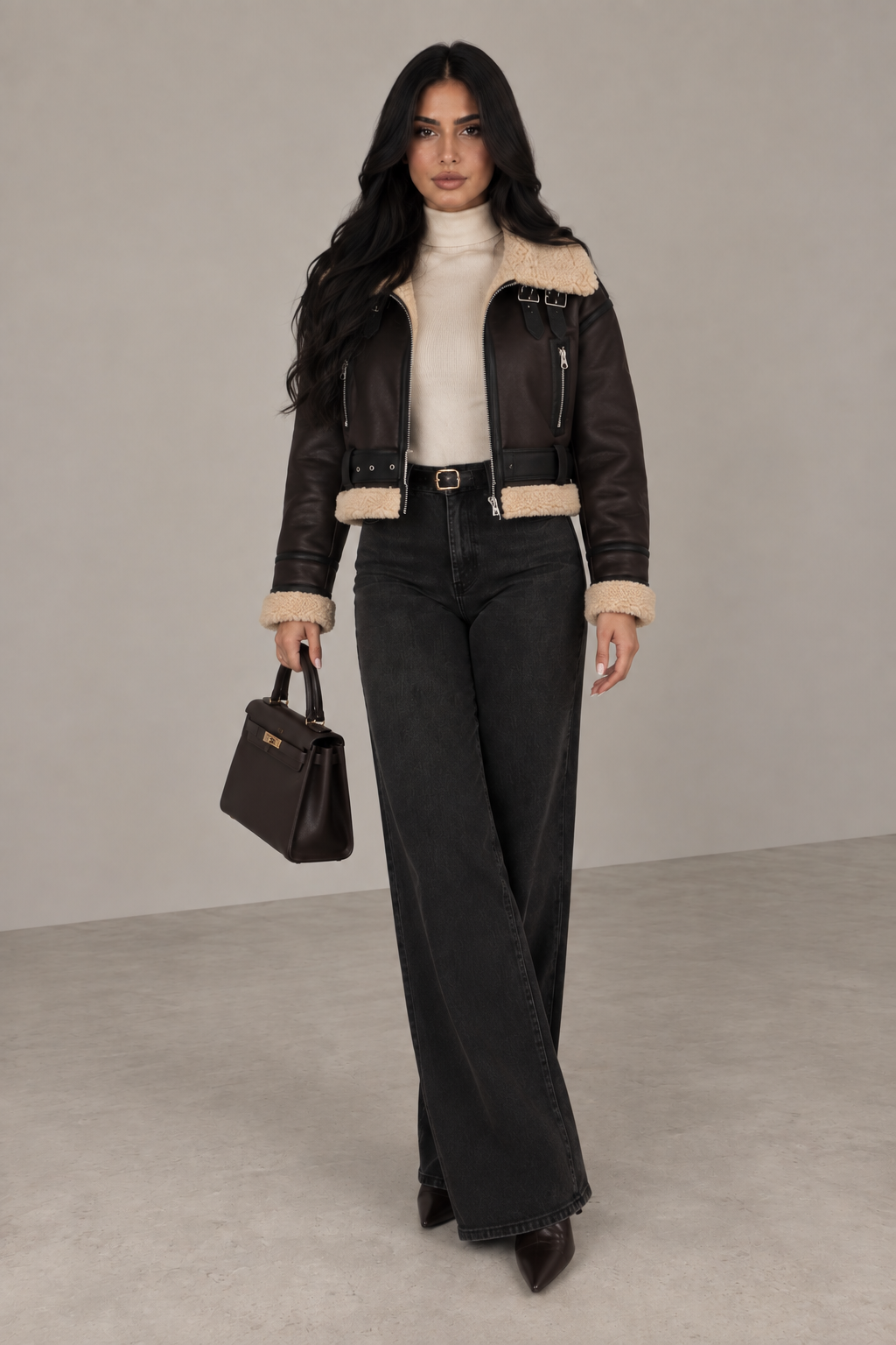 MONTARI SHEARLING LEATHER JACKET