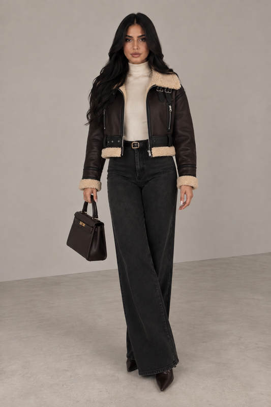 MONTARI SHEARLING LEATHER JACKET
