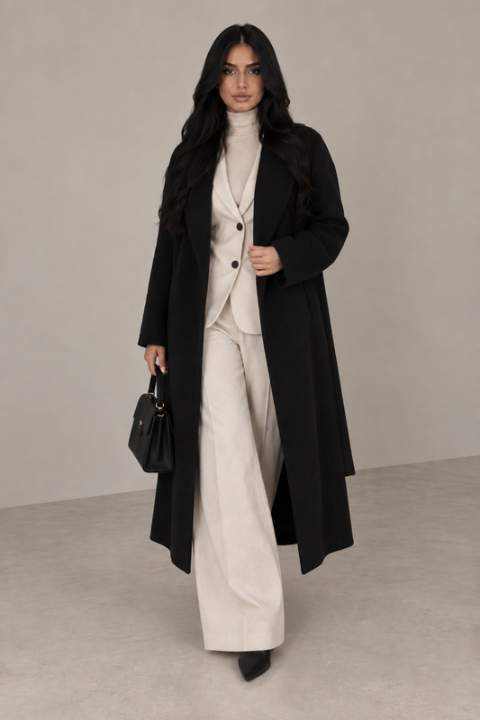 MONTARI BELTED LONG COAT