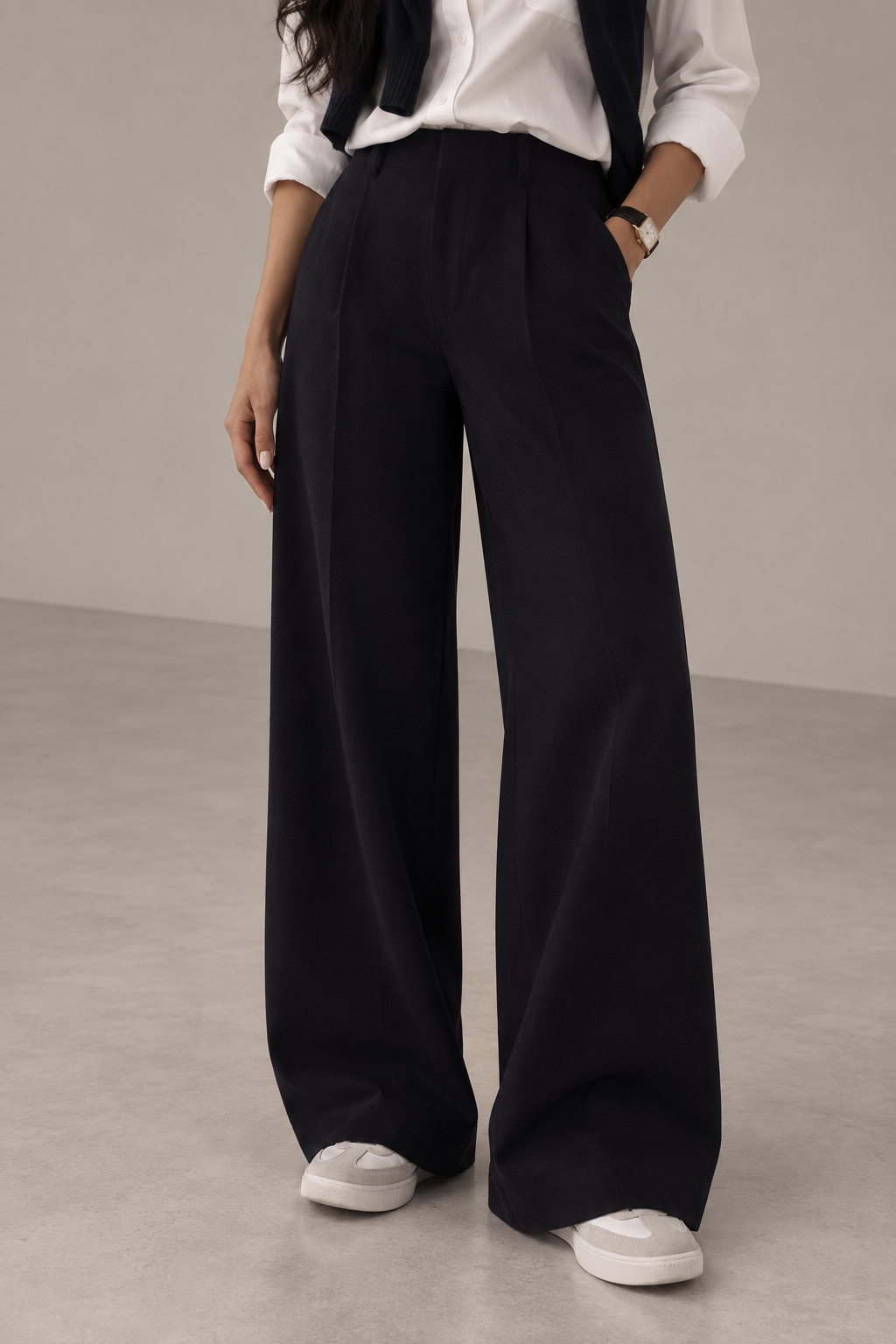 MONTARI HERITAGE WIDE-LEG TROUSERS