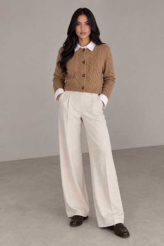 MONTARI CABLE KNIT CARDIGAN