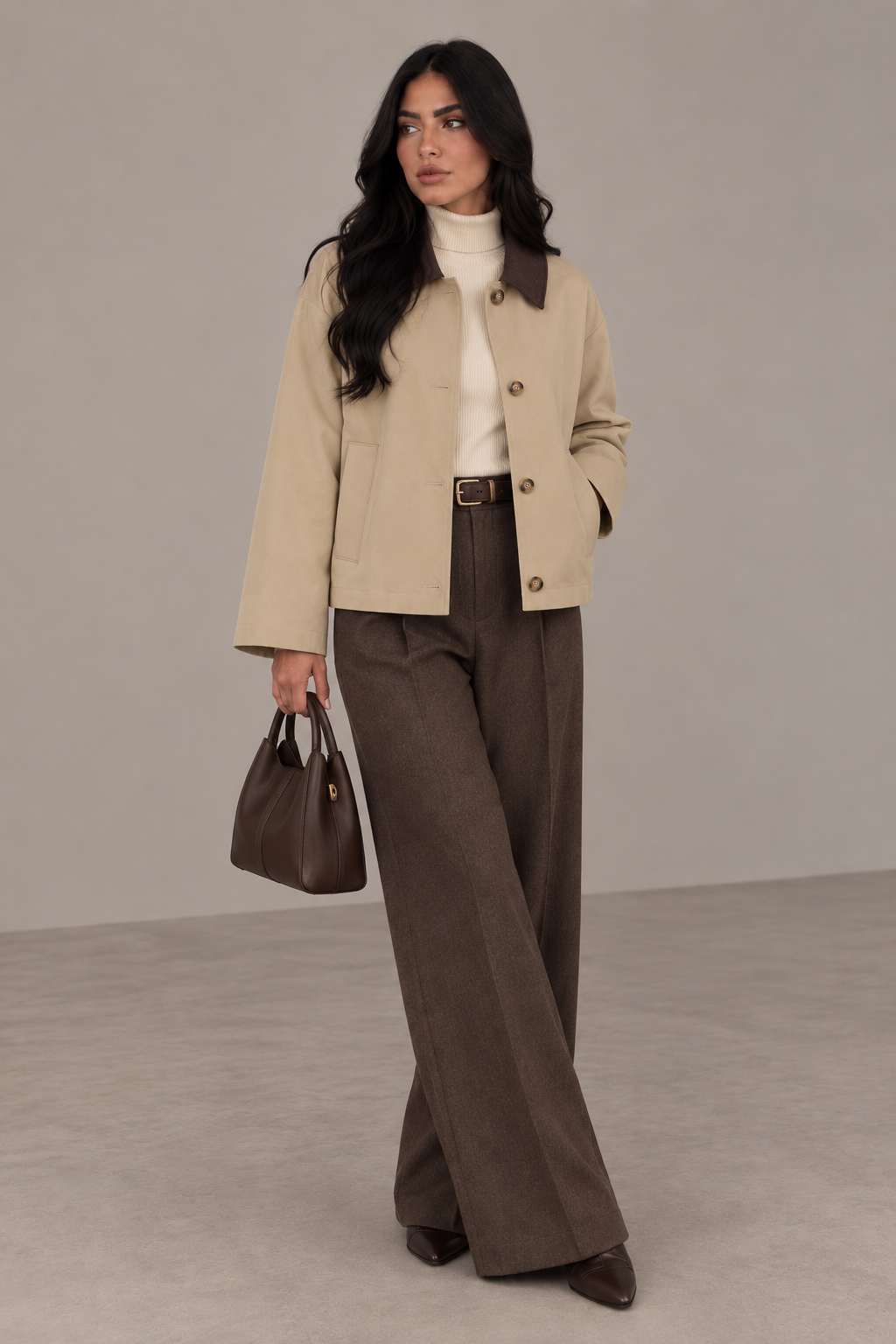 MONTARI CONTRAST COLLAR JACKET